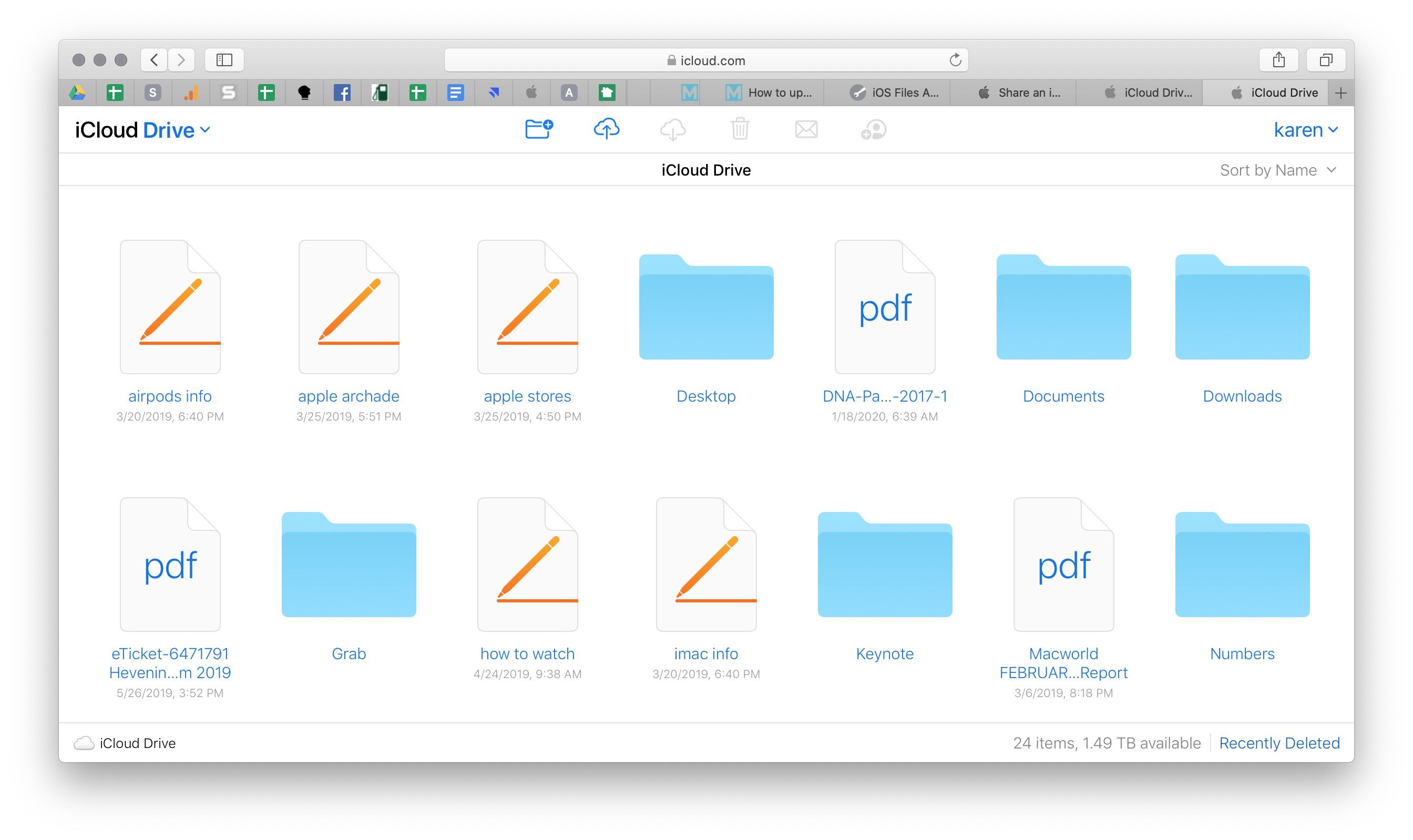 Download documents from icloud to mac
